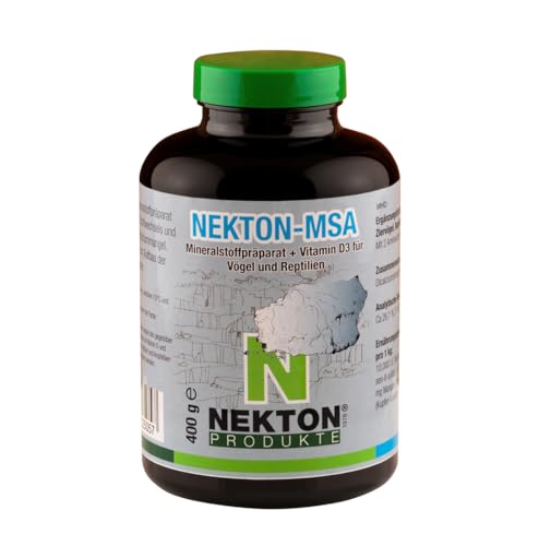 NEKTON-MSA | Hochwirksames Mineralstoffpräparat für Ziervögel, Reptilien und Amphibien | Made in Germany (400g) von Nekton