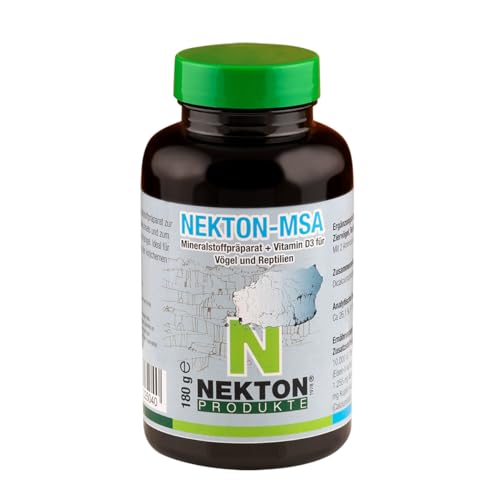 NEKTON-MSA | Hochwirksames Mineralstoffpräparat für Ziervögel, Reptilien und Amphibien | Made in Germany (180g) von Nekton