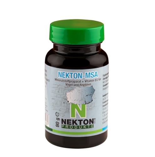 NEKTON-MSA | Hochwirksames Mineralstoffpräparat für Ziervögel, Reptilien und Amphibien | Made in Germany (80g) NEKTON-MSA | Hochwirksames Mineralstoffpräparat für Ziervögel, Reptilien und Amphibien | Made in Germany (80g) von NEKTON
