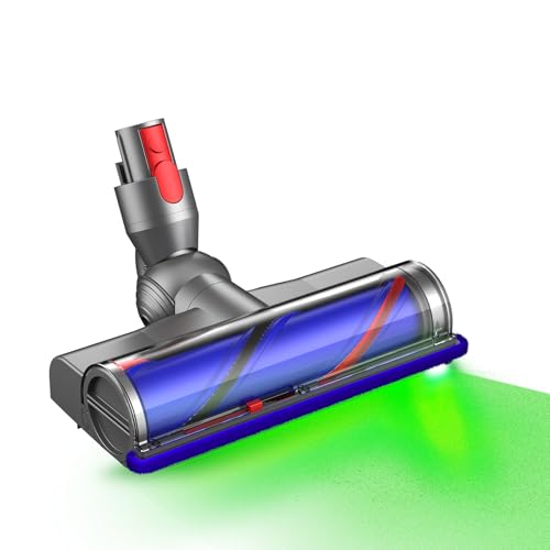 Nekuma Kopfturbinen-Bodenwerkzeug Staubsaugeraufsätze mit Stauberkennung für Dyson V7, V8, V10, V11, V15 Cyclone kabellose Staubsauger, Ersatz-Motorbürsten-Teile von Nekuma