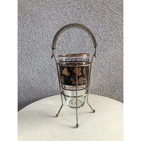 Mcm Cora Barzubehör Set Schwarzes & Gold Glas Mit Metall Caddy von NelandAda