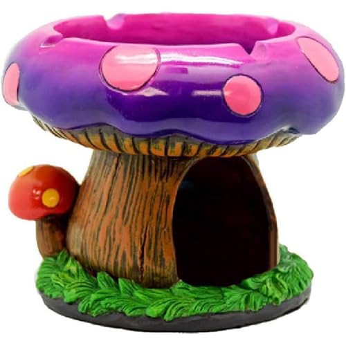 CTW Home Collection Mega Pilz Aschenbecher mit Feuerzeug Stash Spot - Coole Aschenbecher für Unkrautraucher und Bong-Benutzer mit Raucherzubehör-Kollektion (Rosa) von Neletao