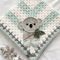 Babydecke Gehäkelt - Baby Decke Handgemachte Gehäkelte Koala von NellasCottage