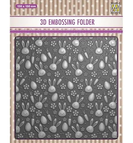 Nellie's Choice 3D Embossing Folder Bunny's Carrots von Nellie's Choice