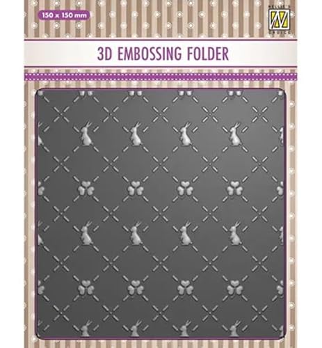 Nellie's Choice 3D Embossing Folder Bunny's and Clovers von Nellie's Choice
