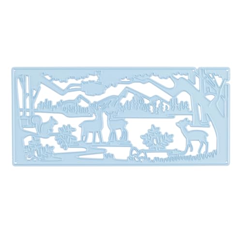 Nellie's Choice CRSD012 Weihnachtslandschaft-Stanzform Rentier im Wald-14 x 6,4 cm-für Kartenherstellung, Weihnachten, Scrapbooking, Basteln, DIY, blau, 140x64mm Nellie's Choice CRSD012 Weihnachtslandschaft-Stanzform Rentier im Wald-14 x 6,4 cm-für Kartenherstellung, Weihnachten, Scrapbooking, Basteln, DIY, blau, 140x64mm von Nellie’s Choice