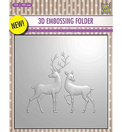 Nellie's Choice Embossingschablone - 3D Embossing Folders Reindeer 150x150mm Nellie's Choice Embossingschablone - 3D Embossing Folders Reindeer 150x150mm von Nellie's Choice