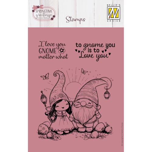 Nellie's Choice Silikonstempel Ostern mit Fee und Gnom mit Text - 3 Transparenter Stempel - Ideal für Karten Basteln, Umschläge und Scrapbooking - Kompatibel mit Stempelhilfe + Stempelblock Nellie's Choice Silikonstempel Ostern mit Fee und Gnom mit Text - 3 Transparenter Stempel - Ideal für Karten Basteln, Umschläge und Scrapbooking - Kompatibel mit Stempelhilfe + Stempelblock von Nellie's Choice