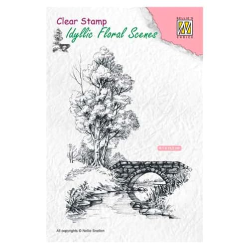 Nellie's Choice • Idyllic Floral Scenes Silikonstempeln Scene with Stream and Bridge Nellie's Choice • Idyllic Floral Scenes Silikonstempeln Scene with Stream and Bridge von Nellie's Choice