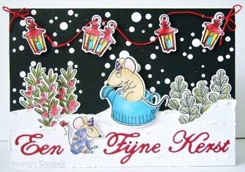 Stanzschablone mit passendem Stempel - Christmas mouse-2 Coffee-pot Stanzschablone mit passendem Stempel - Christmas mouse-2 Coffee-pot von Nellie's Choice