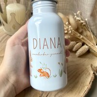 Kinderflasche Personalisiert Christliche Trinkflasche „Wunderbar Gemacht" | "Sei Mutig & Stark" Flasche Mit Strohalm von NellisHerzwerk