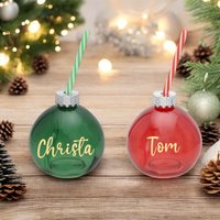 Lias Werkstatt Personalisierte Trinkgläser in Christbaumkugel-Optik Lias Werkstatt Personalisierte Trinkgläser in Christbaumkugel-Optik von NellysWerkstattShop