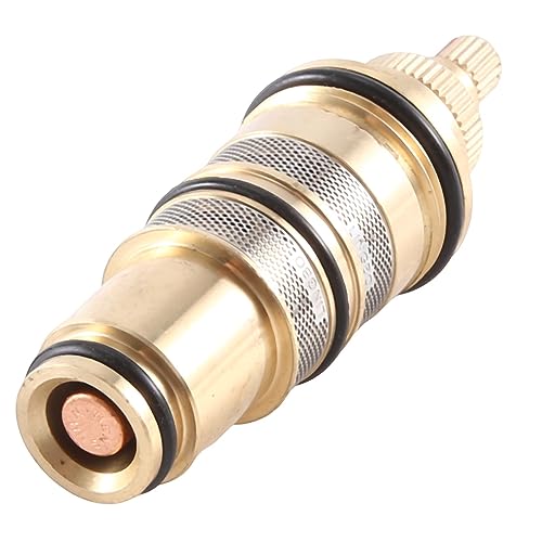 Nelsonerty Messing-Thermostatventil-Spulenhahn-Mischbatterie Duschmischerhahn Duschmischventil-Reparaturset Silber Nelsonerty Messing-Thermostatventil-Spulenhahn-Mischbatterie Duschmischerhahn Duschmischventil-Reparaturset Silber von Nelsonerty