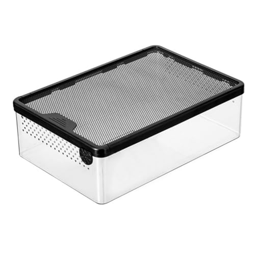 Nelsonerty Transparente Reptilien-Futterbox Amphibien-Insekten-Reptilien-Zuchtbox Belüftungs-Schlupfbehälter Reptilien-Zuchtbox Nelsonerty Transparente Reptilien-Futterbox Amphibien-Insekten-Reptilien-Zuchtbox Belüftungs-Schlupfbehälter Reptilien-Zuchtbox von Nelsonerty