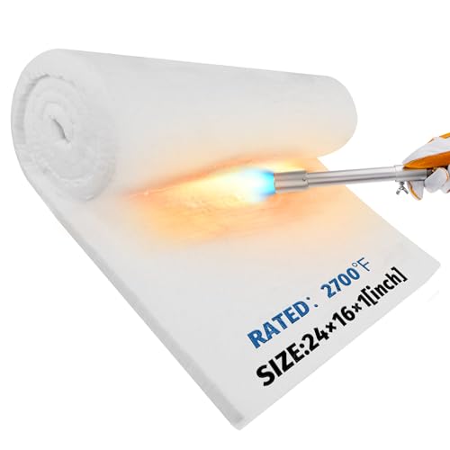 Nelyrho 61 x 40,6 x 2,5 cm Keramikfaser-Isolierdecke, feuerfest und hitzebeständig bis 1,482 °C, ideal für Holzofen, Kamine, Öfen, Schmieden, Pizzaöfen und mehr Nelyrho 61 x 40,6 x 2,5 cm Keramikfaser-Isolierdecke, feuerfest und hitzebeständig bis 1,482 °C, ideal für Holzofen, Kamine, Öfen, Schmieden, Pizzaöfen und mehr von Nelyrho