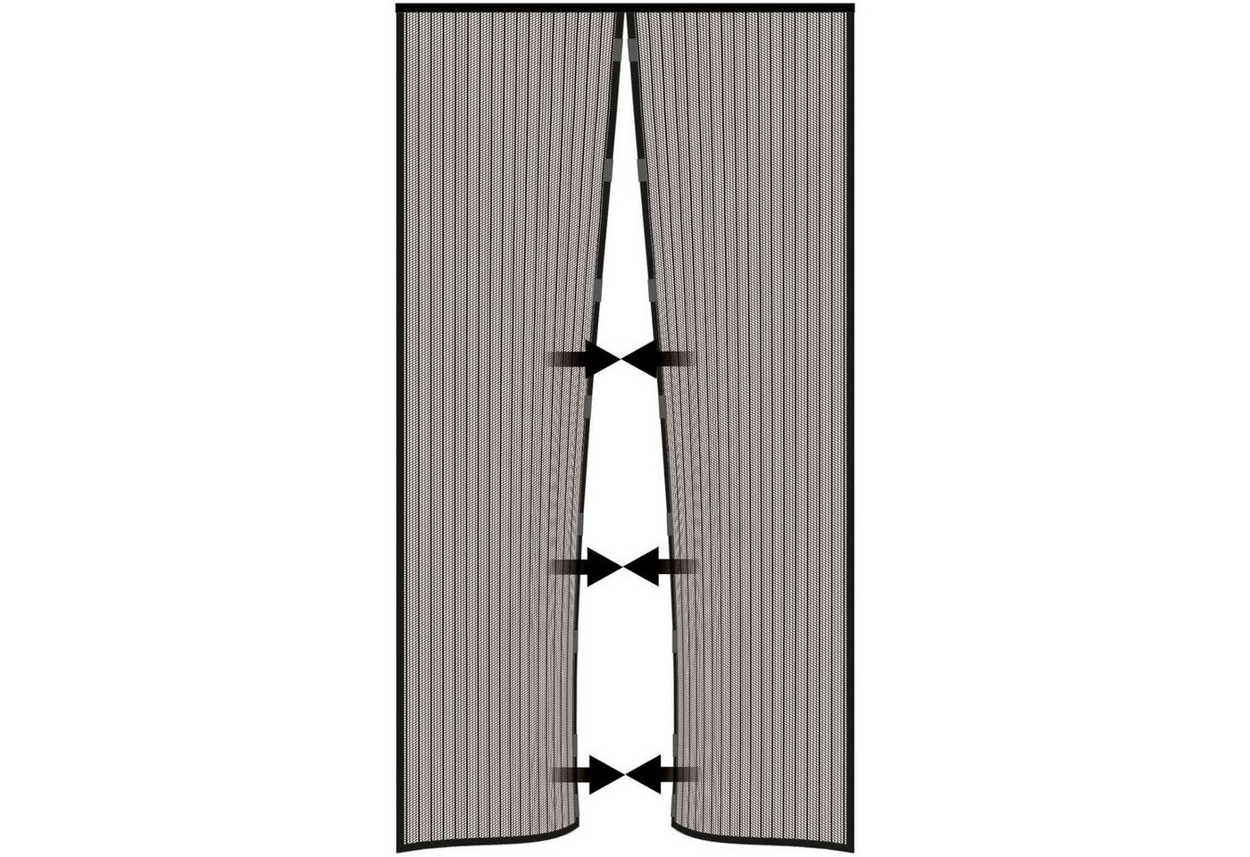 Nematek Insektenschutz-Vorhang Insektenschutz Fliegengitter Magnetvorhang für Türen bis 100 x 220 cm von Nematek