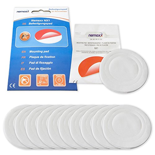 NEMAXX® 10x NX1 Quickfix Klebepad Befestigungspad Klebebefestigung für Rauchwarnmelder/Funkrauchmelder/Rauchmelder von Nemaxx