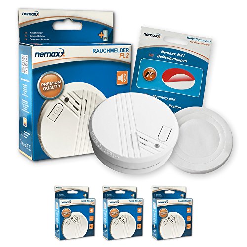 Nemaxx 3FL2NX1 FL2 Rauchmelder + 3X NX1 Quickfix Magnet, 3er-Set Nemaxx 3FL2NX1 FL2 Rauchmelder + 3X NX1 Quickfix Magnet, 3er-Set von Nemaxx