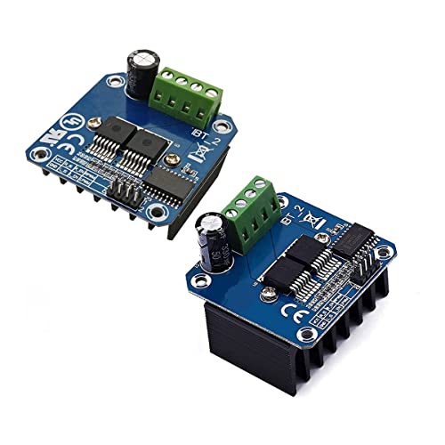 Nemeae 2 Stück BTS7960 43A Leistungsmotortreibermodul, intelligentes Auto-Controller- für Strombedarf von Nemeae