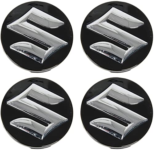 Nemeae Nabendeckel 4 STÜCKE 54mm für Suzuki Swift SX4 S-Cross Ignis Vitara Solio Bandit Swace Car Rad Center Hub Cap Auto Styling Felgen Abdeckung Badge Emblem Aufkleber Radnabenkappen von SUEKISS