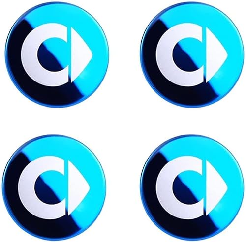 Nemeae Nabendeckel 4 STÜCKE 60mm für Smart Fortwo Forfour 450 451 454 453 Car Rad Center Hub Cap Auto Styling Felgen Abdeckung Badge Emblem Aufkleber Radnabenkappen,C von Nemeae