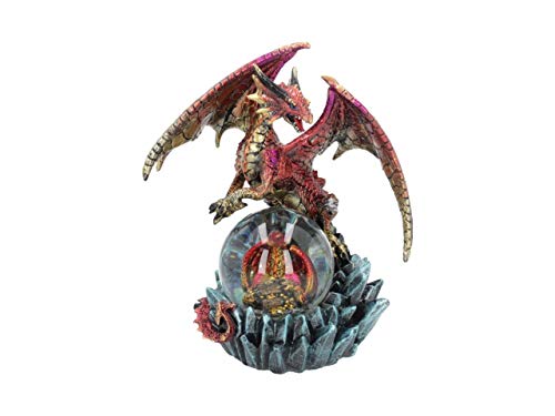 Nemesis Now 18.5cm Snowglobe, Red Ruby Oracle Schneekugel, 18,5 cm, Rot von Nemesis Now