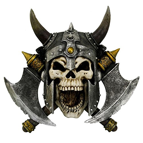 Nemesis Now 33cm Wall Plaque Valhalla's Vengeance Wandschild, 33 cm, Harz, grau, 37L x 33W cm von Nemesis Now