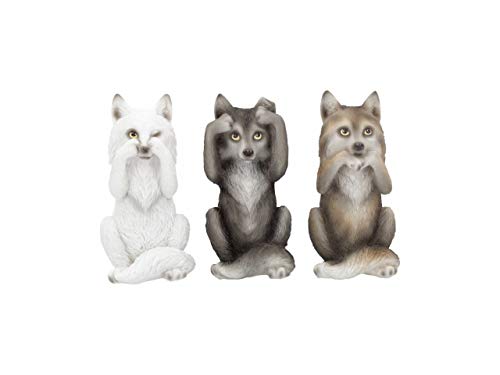 Nemesis Now B4472N9 DREI weise Wölfe, 10 cm, Harz, Grau, Einheitsgröße Nemesis Now B4472N9 DREI weise Wölfe, 10 cm, Harz, Grau, Einheitsgröße von Nemesis Now