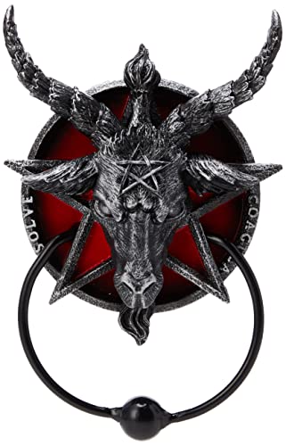 Nemesis Now B4474N9 Door Knocker 20.5cm Black Baphomet Türklopfer, 20,5 cm, Schwarz von Nemesis Now