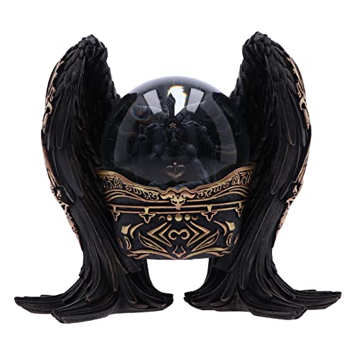 Nemesis Now Baphomet Antiquity Schneekugel 22,5 cm, Harz & Glas, Baphomet Antike Schneekugel, Glaskugel, aus feinstem Harz gegossen, fachmännisch handbemalt, schwarz von Nemesis Now