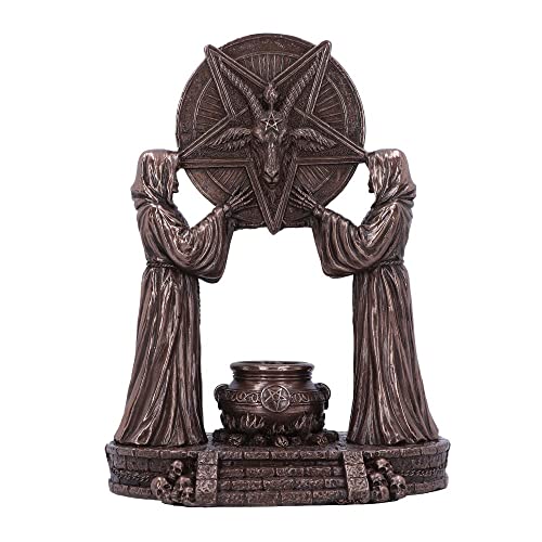 Nemesis Now Baphomet's Altar Figur 18,5 cm, Kunstharz, Bronze, Baphomet Ornament, Baphomets Altar Figur, fachmännisch handbemalt, in feinstem Harz gegossen von Nemesis Now