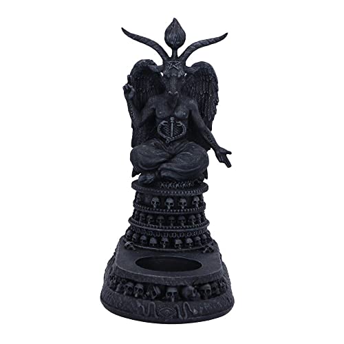 Nemesis Now Baphomet's Devotion Teelichthalter, Schwarz, 17 cm von Nemesis Now