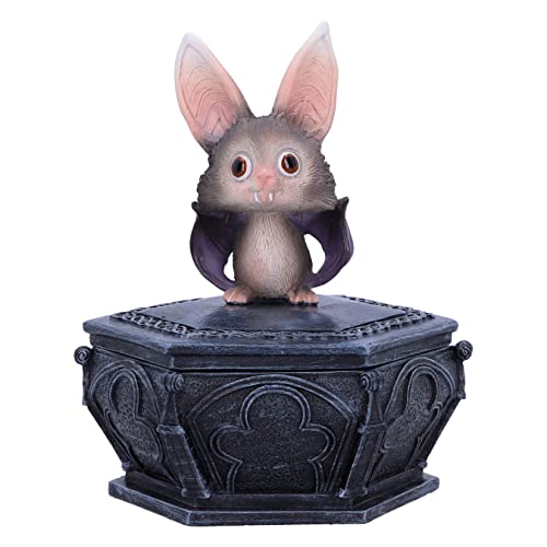 Nemesis Now Batty Box 15,2 cm, Kunstharz, schwarz, Gothic-Fledermaus-Box, Aufbewahrungsbox, Gothic-Geschenk, gegossen aus feinstem Kunstharz, handbemalt von Nemesis Now