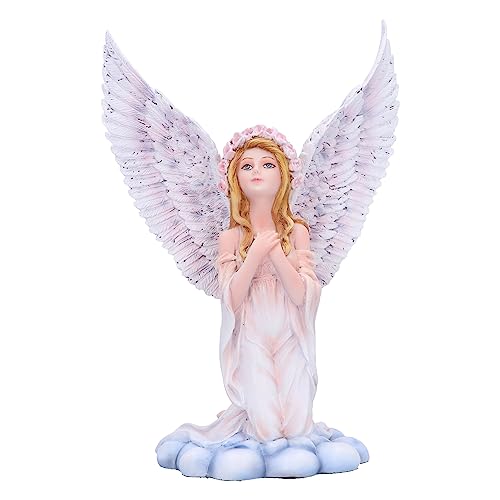 Nemesis Now Bellerose Figur 15,5cm, Kunstharz, rosa, Engelskulptur, Gothic Fantasy Merchandise, in feinstem Harz gegossen, handbemalt von Nemesis Now