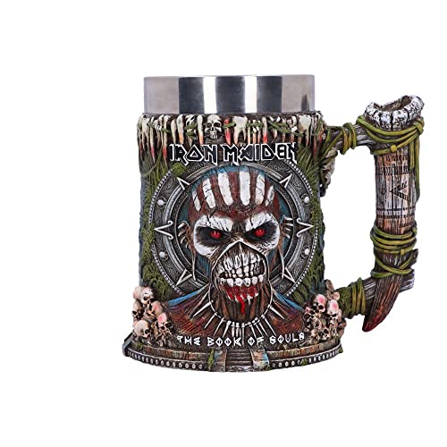 Nemesis Now Offiziell lizenzierter Iron Maiden Book of Souls Bierkrug, mehrfarbig, 17,5 cm von Nemesis Now