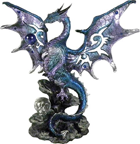 Nemesis Now Blue Dragon Protector 20.5cm Figurine Figur mit blauem Drachenschutz, 20,5 cm, Einheitsgröße von Nemesis Now