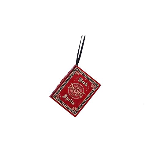 Nemesis Now Book of Spells Hängedekoration, Rot, 7 cm von Nemesis Now