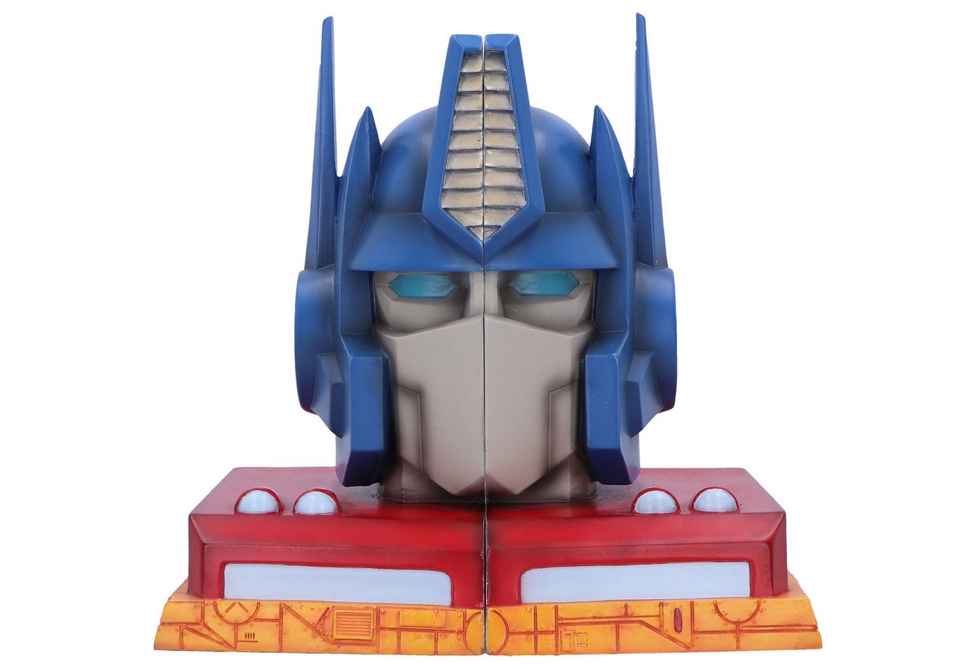 Nemesis Now Buchstütze Transformers Buchstützen Optimus Prime 20 cm (1 St), Offiziell lizenzierte, handbemalte Buchstützen von Nemesis Now