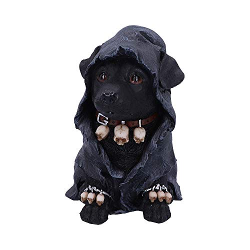 Nemesis Now Canine Dekofigur Sensenmann aus Polyresin, schwarz, 17 cm von Nemesis Now