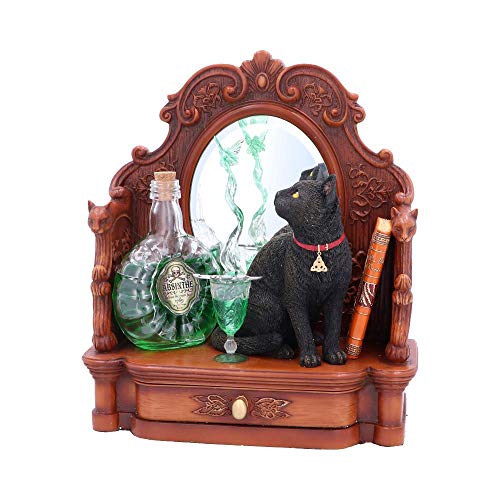 Nemesis Now Cat and Green Fairy Figurine Lisa Parker Dekofigur Absinth Katze und grüne Fee, Einheitsgröße von Nemesis Now