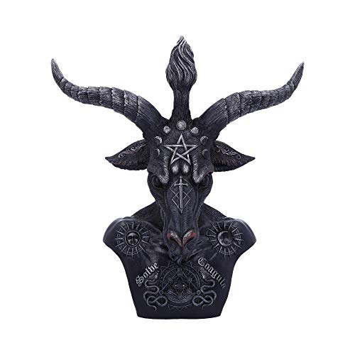 Nemesis Now Himmlische Baphomet-Büste, Polyresin, 33 cm, Schwarz/silberfarben von Nemesis Now