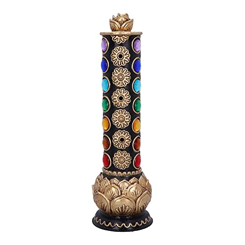 Nemesis Now Chakra Totem Räucherstäbchenhalter, Gold, 31 cm von Nemesis Now