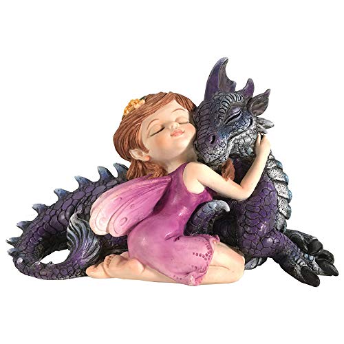 Nemesis Now Companion Kuschelfee und lila Drache umarmende Figur, Polyresin, Einheitsgröße von Nemesis Now