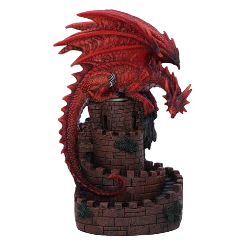 Nemesis Now Crimson Keep Backflow Räuchergefäß 22 cm, Harz, roter Drache auf Wendeltreppe, Räucherkegel, hält Räucherkegel, Fantasie-Heimdekoration, gegossen aus feinstem Harz, fachmännisch handbemalt Nemesis Now Crimson Keep Backflow Räuchergefäß 22 cm, Harz, roter Drache auf Wendeltreppe, Räucherkegel, hält Räucherkegel, Fantasie-Heimdekoration, gegossen aus feinstem Harz, fachmännisch handbemalt von Nemesis Now