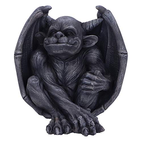 Nemesis Now Dark Black Grotesque Figurine Victor Dekofigur, groteske Gargoyle, Dunkelschwarz, Harz, Schwarz, 13 cm von Nemesis Now