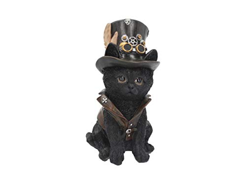 Nemesis Now Cogsmiths Katze 18,5 cm Figur, Kunstharz, Schwarz von Nemesis Now