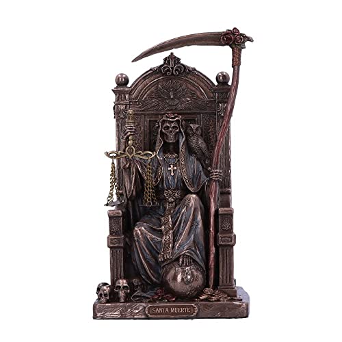 Nemesis Now Dekofigur Santa Muerte's Thron, bronzefarben, 22 cm, D6003W2 von Nemesis Now