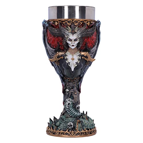 Nemesis Now Diablo® IV Lilith Kelch, 19,5 cm, Kunstharz, offizielles Lizenzprodukt von Diablo, exklusives Design, Diablo Getränkebecher, gegossen aus feinstem Kunstharz, fachmännisch handbemalt von Nemesis Now