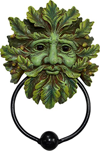 Nemesis Now Green Man Door Knocker 20cm, Türklopfer, Motiv Grüner Mann, 20 cm, Polyresin von Nemesis Now