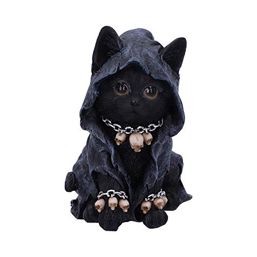 Nemesis Now Feline Dekofigur Sensenmann, Polyresin, schwarz, 16 cm von Nemesis Now